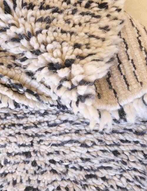 AFK Living vloerkleed Berber - handgemaakt - Wol - 112 x 133 cm - vtwonen shop