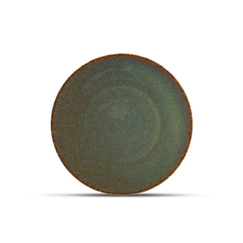 Bonbistro - Plat bord 21cm groen Cirro - Set van 6