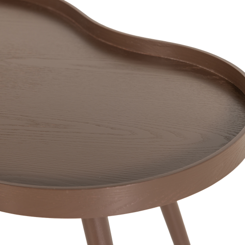 WOOOD bijzettafel organisch langwerpig Mae - Hout - Bruin - 35x100x58