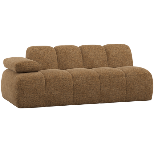 WOOOD 2-zits element bank arm links Mojo - Wollig - Honinggeel - 74x204x97 - vtwonen shop