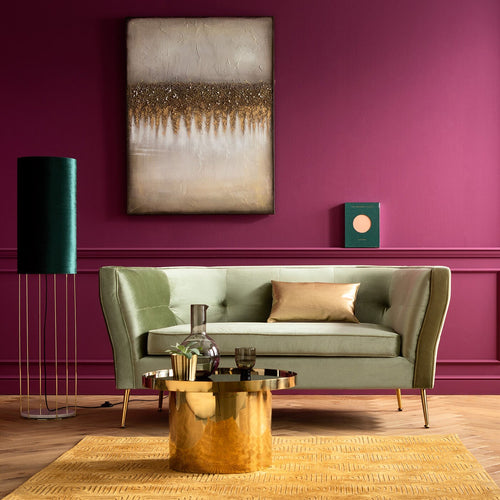 Kare Design Sofa Rimini 2-Zits fluweel groen
