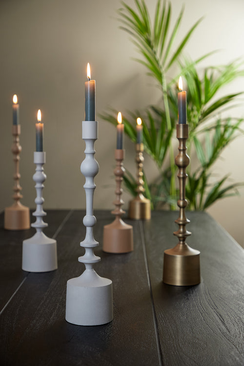 Light & Living kandelaar SHEVA - Ø10x42cm - grijs