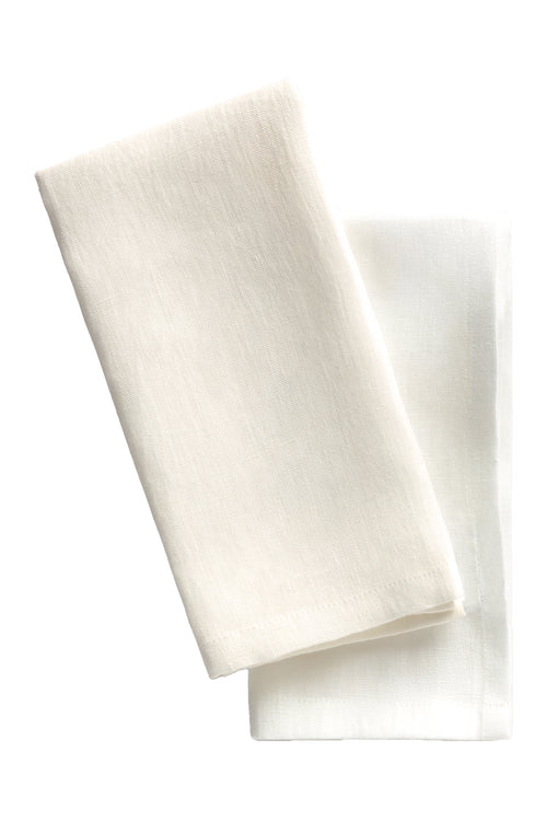 Calma House Servet (set van 2 stuks) Lino2 - Ecru - 45x45