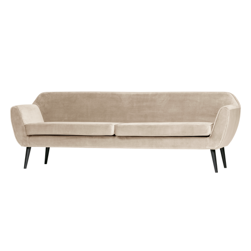 WOOOD XL bank Rocco 230 cm - Velvet - Off White
