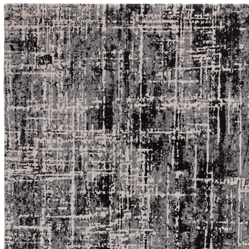 Vloerkleed Easy Living Kuza Abstract Black Rug 120x170 cm - vtwonen shop