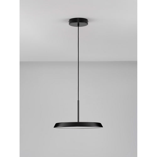 Nova Luce OPHELIA Dome hanglamp voor plafond, matzwart, LED, 27W, 2205lm, 3000K