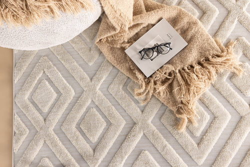 Rebellenclub Vloerkleed Huria - Wit - vtwonen shop