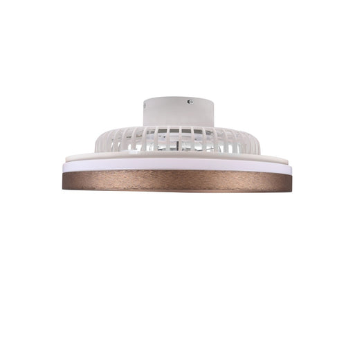 CristalRecord plafondventilator Tune - 1 lichts - 59  x 19   cm - brons wit
