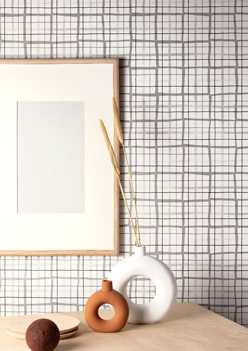 Masureel behang geometrische vormen grijs - 53 cm x 10.05 m - 631836 - vtwonen shop