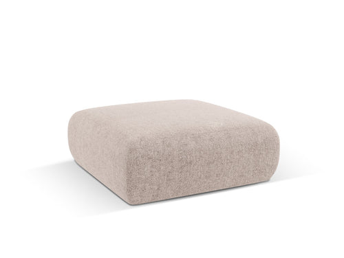 Cosmopolitan Design Poef Nolio 2-zits, chenille, beige - 100x100x36cm