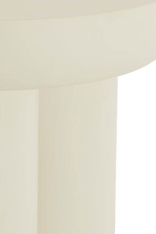 Light & Living bijzettafel MIZUHO - Ø50x47cm - wit - vtwonen shop