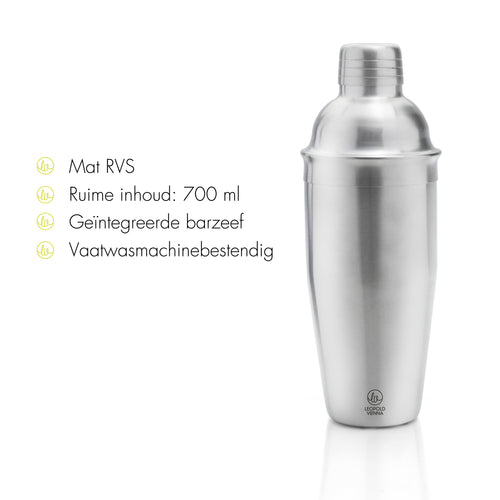 Leopold Vienna - Cocktail shaker 700ml RVS - vtwonen shop