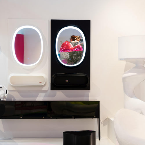 Kare Design Spiegel Aero LED 141x80cm zwart