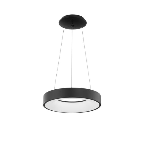 Merano Bancroft 38cm Geïntegreerde LED Hanglamp Plafondlamp Sandy Zwart Aluminium LED 30W 1950Lm 3000K