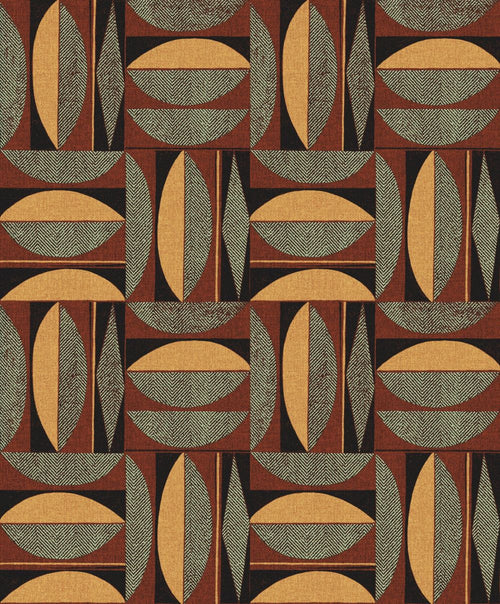 Masureel behang geometrische vormen geel - 53 cm x 10.05 m - 631019 - vtwonen shop