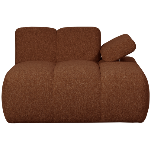 WOOOD chaise longue element rechts Mojo - Bouclé - Roest Bruin Melange - vtwonen shop