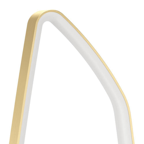 EGLO vloerlamp Vallerosa - led - 128,5 cm - goud/wit - staal - vtwonen shop