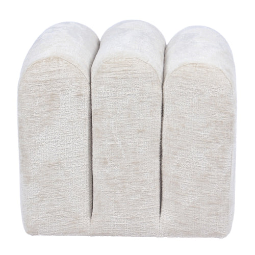 DÉJA Living Poef Lavia - Beige - Stof - 45x45x40cm
