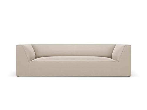 Micadoni Bank Ruby 3-zits, flueel, beige - 93x232x69cm