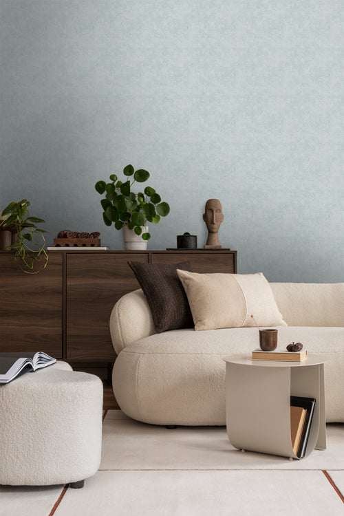 Sanders & Sanders behang linnenstructuur lichtblauw - 53 cm x 10 m - 640267 - vtwonen shop