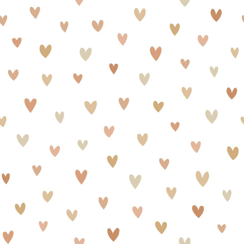 ESTAhome behang hartjes terracotta en beige - 53 cm x 10.05 m - 139755 - vtwonen shop