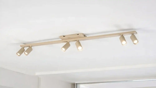 Freelight spot Scolo - 6 lichts - 119  x 14   cm - beige