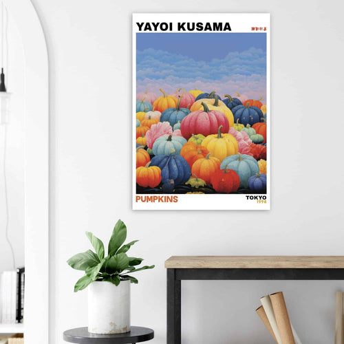 Artfulprints  Yayoi Kusama - Pumpkins   poster A4 21x29.7 cm - vtwonen shop