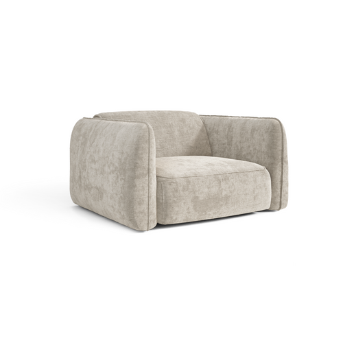 Premium Interiors - Fauteuil LOMI - gewaafd fluweel mol 118cm