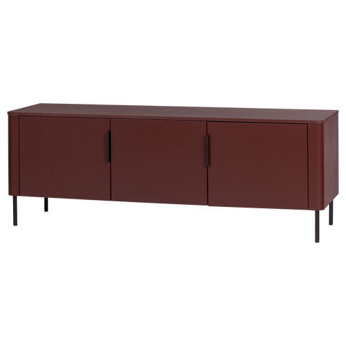 WOOOD tv meubel 154 cm Gunnar - Grenen - Bordeauxrood - 56x154x44