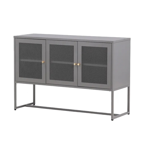 Nest living Sita metalen dressoir grijs - 120 x 80 cm - vtwonen shop