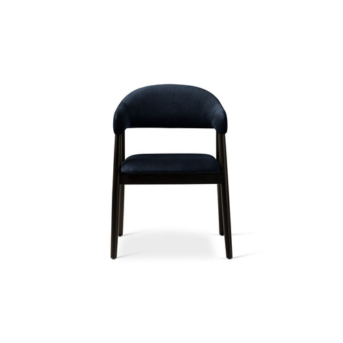 Set van 2 fluwelen stoelen Adra flueel koningsblauw - 59x56x77cm