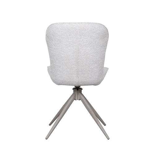 LABEL51 Eetkamerstoel Thorben - Naturel Stof - Draaibaar - Set van 2 - vtwonen shop