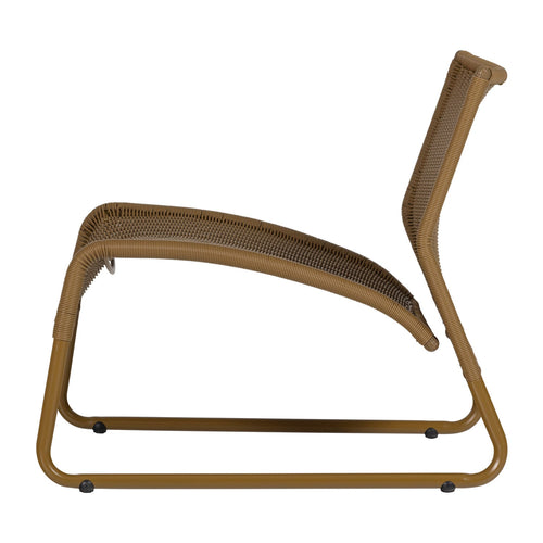 WOOOD tuin loungestoelen West - Kunststof - Honinggeel - Set van 2
