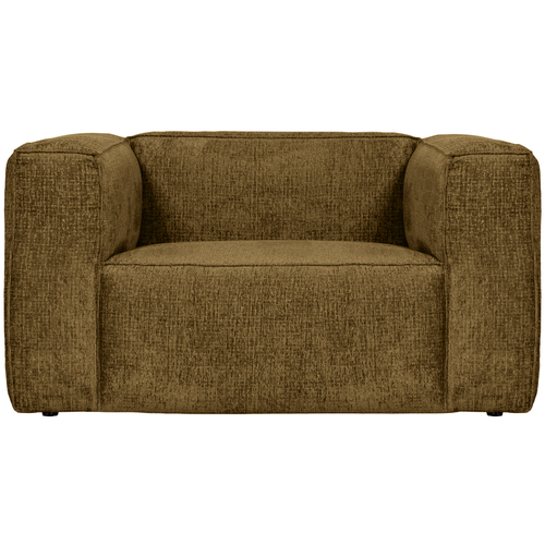 WOOOD fauteuil Bean - Structure Velvet - Spices - 74x146x98 - vtwonen shop