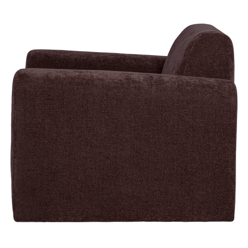 WOOOD fauteuil slub Umina - Chenille - Bordeauxrood