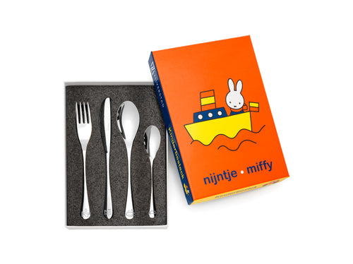 Zilverstad - Kindercouvert Nijntje voertuigen - 4 delig - RVS - vtwonen shop