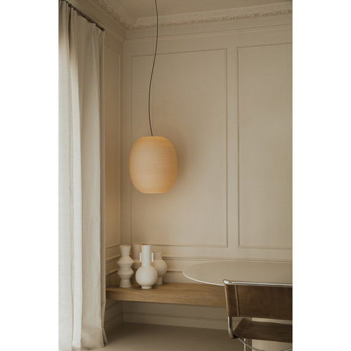 Faro TIERRA Plafondlamp met koepelvormige hanglamp van 47 cm naturel
