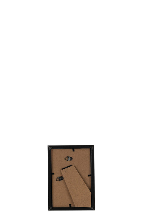 J-Line fotolijst Basic - hout - zwart - extra small - 4 stuks