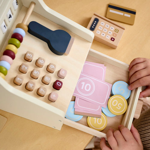 Petite Amélie Houten speelgoed kassa Noisette 31 dlg - vtwonen shop