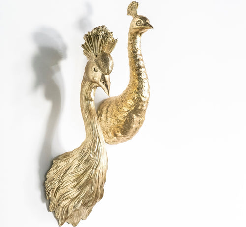 FurniLux Wanddecoratie Pavo Gold - 13x20x40cm - vtwonen shop