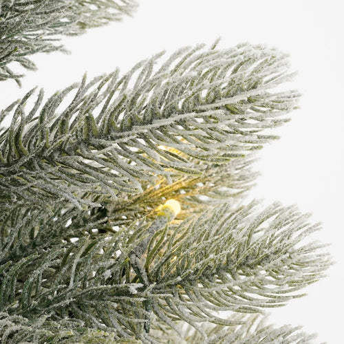 Black Box Trees Nagoya Kunstkerstboom met Verlichting - Kunstboom H60 x D44 cm - Kunst Kerstboom Besneeuwde Takken - in Jute Zak - Kerstdecoratie voor