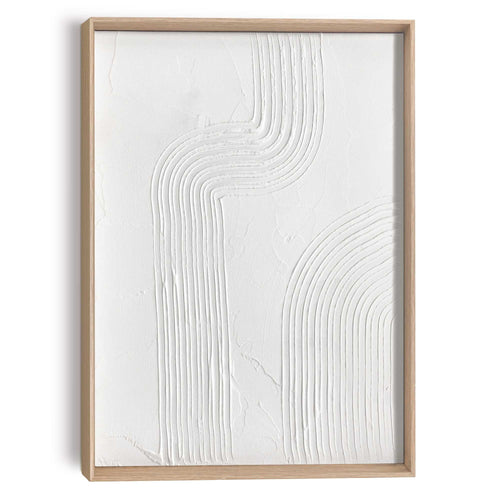 Reinders Curves schilderij 3d art -  wit - woonkamer - 40x30cm