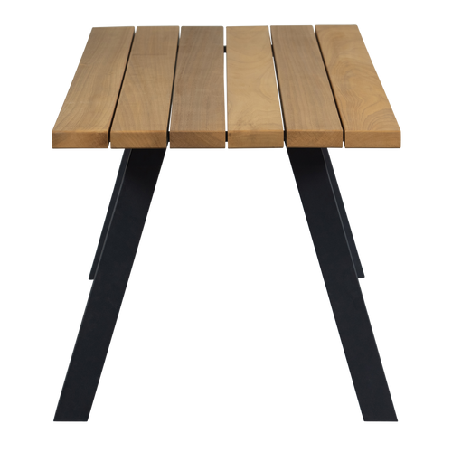 WOOOD tuintafel met a-poot Tablo - Ayous/ Metaal - Naturel - 75x210x81