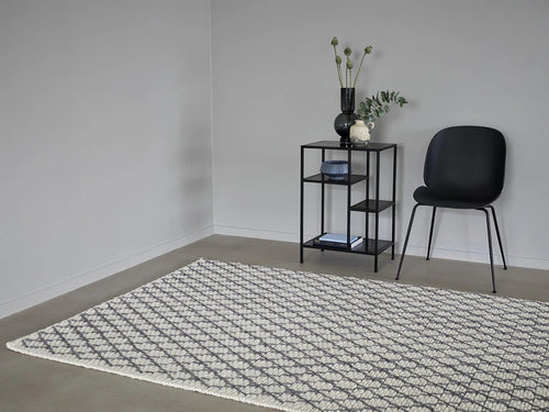 Vloerkleed MOMO Rugs Diamond Charcoal White (outlet) 170x240 cm - vtwonen shop