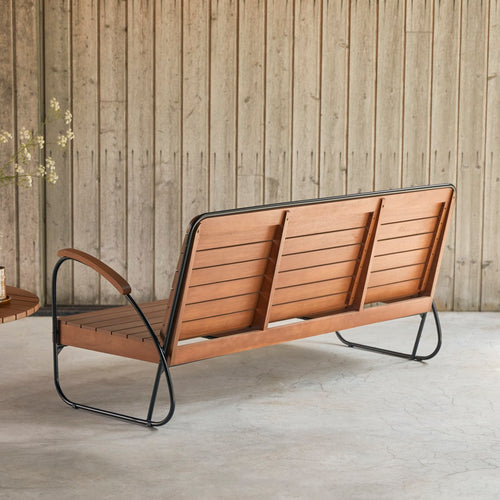 Tikamoon Key Wood - Driezits tuinbank van massief acaciahout - Naturel - vtwonen shop