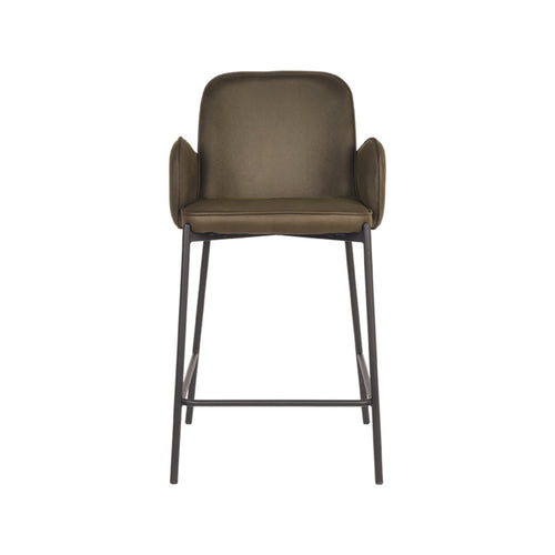 LABEL51 Barkruk Jari - Groen - Zithoogte 65cm - Set van 2