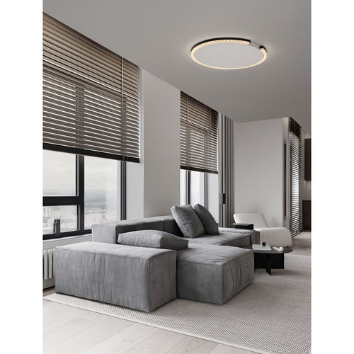 Nova Luce GREAMY Decoratieve plafondlamp Sandy Black Triac dimbare LED 30W 1950lm 3000K