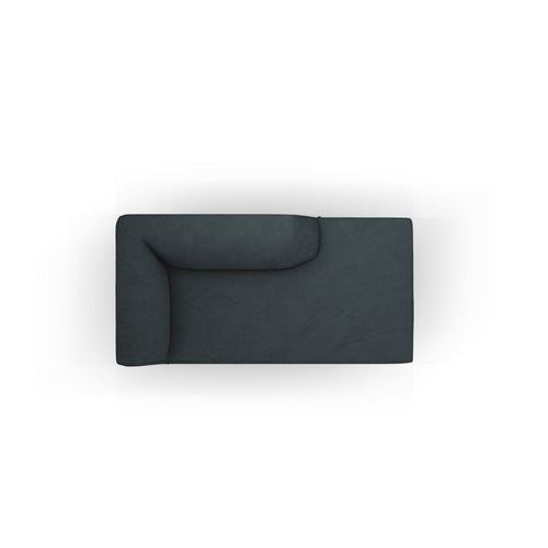 Cosmopolitan Design - Ligstoel rechts Siena ribfluwelen blauw - 181x93x69cm