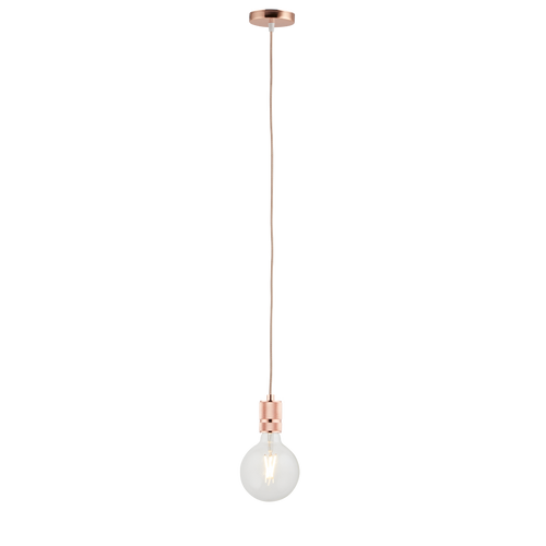 Lighto | Pendel Rosé Goud | Inclusief Lichtbron Helder | Classic | 1.5m Snoer | Met Plafondkap - vtwonen shop