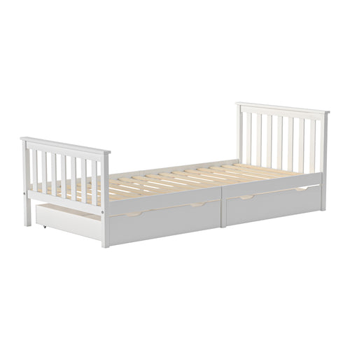 Petite Amélie Kinderbed Milo – 90x200 cm – Wit – Massief Hout - vtwonen shop